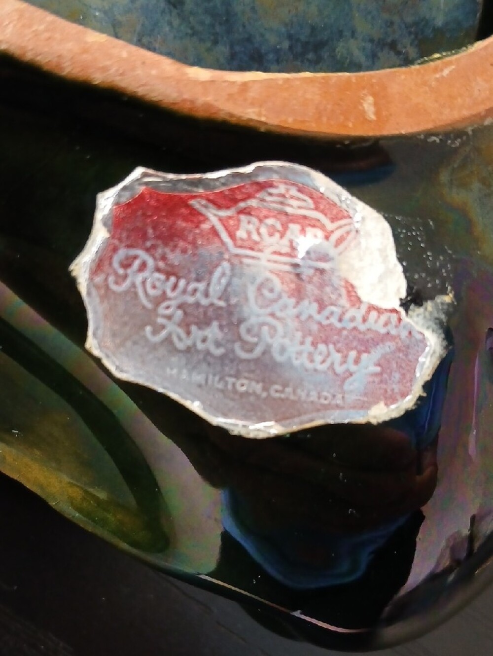 💕Royal Canadian Art Pottery Leaf Decorative Dish - Picture 6 of 8